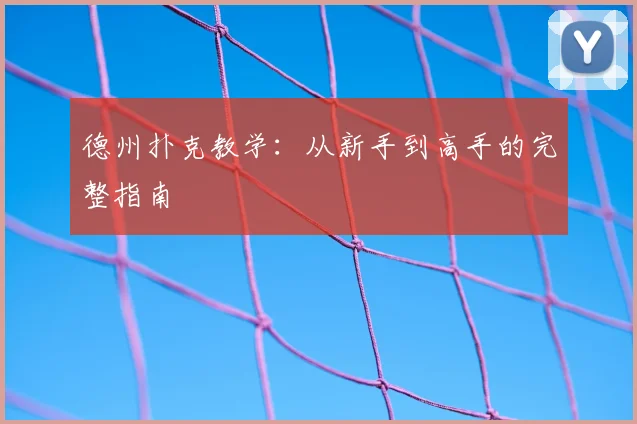 德州扑克教学：从新手到高手的完整指南